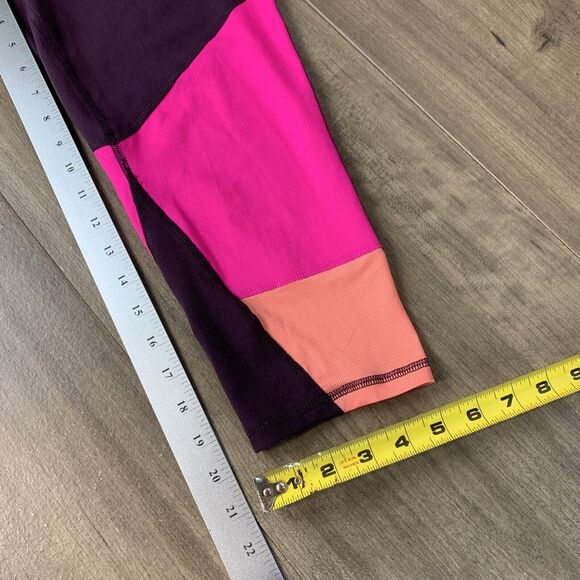 Champion Leggings Medium Multicolor Womens Capri Cropped High Waist No Pocket - Picture 8 of 8